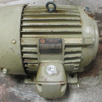 US Motors Enclosed Motor Asbestos Protected Motor 3 PH 10HP 284J 15/8" Shaft Di