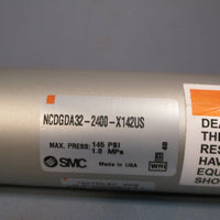 SMC Pneumatic Round Body Cylinder 32MM BORE X 24 STROKE DBL NCDGDA322400X142US