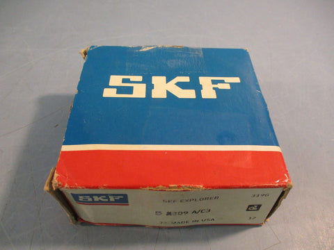 SKF 3309 A/C3 Double Row Angular Contact Ball Bearing Made in USA