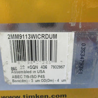 Timken 2MM911WIDUM Super Precision Bearing d-3 D-4 7013CCRDUMP4S Set of Two