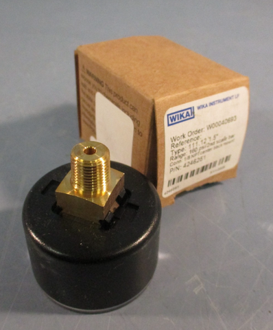 WIKA 4246251 0-160PSI 1.5" Type 111.12 Center/Back Mount Gauge P/N 4246251