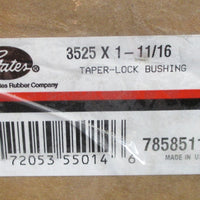 Gates 3525 x 111/16 TaperLock Bushing 78585111, 21/2" Width Through Bore NIB