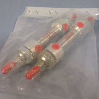 Lot of (2) Bimba Double-acting double-end rod pneumatic air cylinder 010.5-DXDE