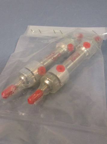 Lot of (2) Bimba Double-acting double-end rod pneumatic air cylinder 010.5-DXDE