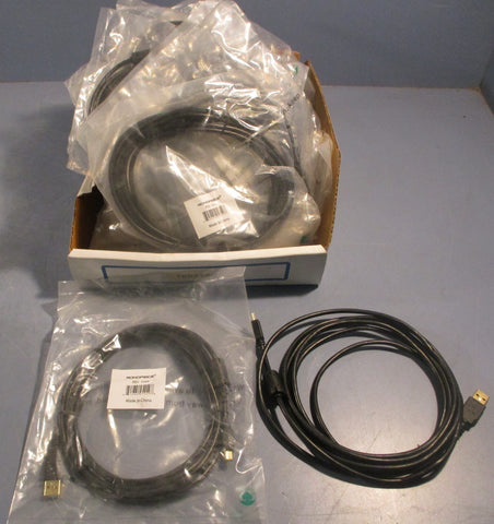 Monoprice 5449 Standard USB Cable Black 10' Long (Lot of 21)