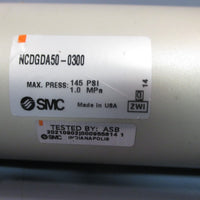 SMC DoubleActing Round Body Pneumatic Cylinder 145 psi, 1.0 MPa NCDGDA500300