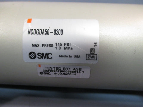 SMC DoubleActing Round Body Pneumatic Cylinder 145 psi, 1.0 MPa NCDGDA500300