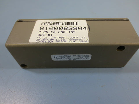Sentrol 381BT Disconnect Door Switch 48V AC/DC