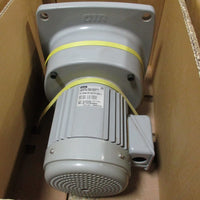 GTR G3FM-40-200-075 Induction Gear Motor 4P, 0.75 kW, 200:1 Ratio, 1430-1730 RPM