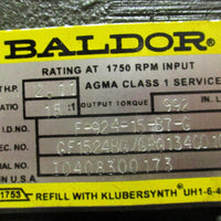 Baldor IDM3581T Inverter Drive Gear Motor 1 HP, 3 Phase, 15:1 Ratio, 992 InLb