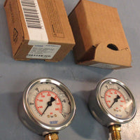 Wika 213.532.5" Pressure Gauge 03500psi 0250bar 21/2" Length Lot of 2