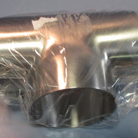 VNE 6303 304L Stainless 2075599 E7WWW3.0 Butt Weld Tee 3" SS NWOB