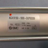 SMC NCA1X501800DUP00309 Pneumatic Cylinder 250 PSI 11/2" Bore 18" Stroke