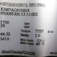 New Sew Eurodrive KH67AQH100/4 KH67 1:44.32 7256TQ / lb In