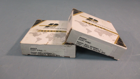 LOT OF 2 PEER BEARING 99R24 RADIAL DEEP GROOVE BALL BEARING 1/2X25/8X9/16