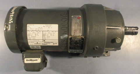 Emerson E186 3PH Motor E186A Synchrogear R276/L12113272N Gearbox 11/4" Shaft