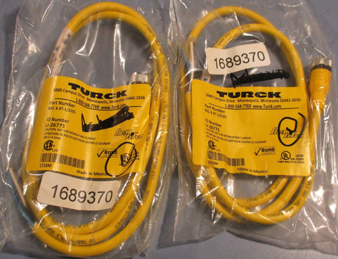 Turck RKC 4.4T-1/S101 600V 18 AWG/4 Euro Fast Cordset