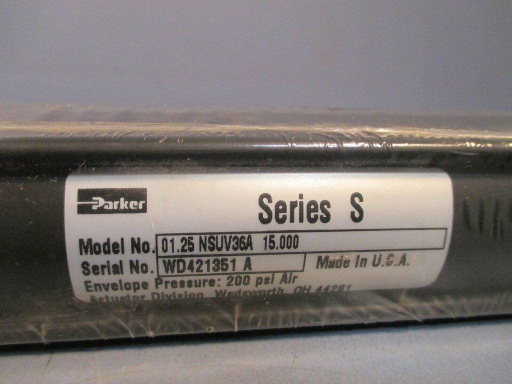 Parker Series S Pneumatic Cylinder 01.25 NSUV36A 15.000 | eTech Surplus