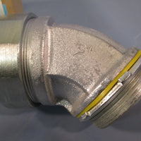 Cooper CrouseHinds 45 Degree Angle Male Connector w/ 2" Bushing LT20045