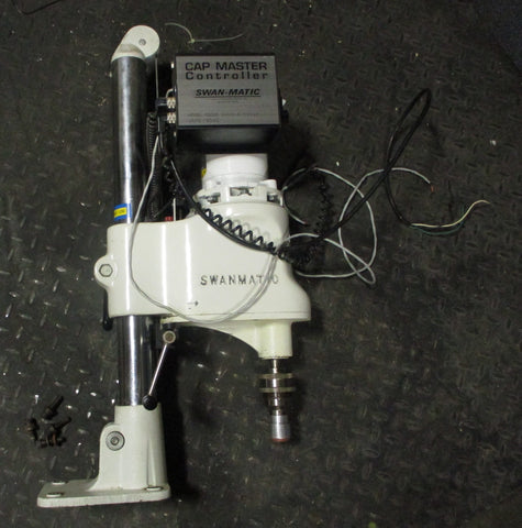 SwanMatic C300 Cap Master Capper Machine C302E Controller Baldor DC Motor