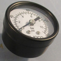 Miljoco P150806 Pressure Gauge 1.5" Length 0160PSI 010bar 1/8" NPT Lot of 4
