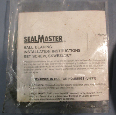 Sealmaster MFC-31 4-Bolt Piloted Flange Mount Bearing 1-15/16" Bore