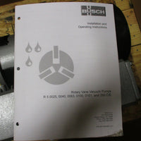 Busch RC0025.E506.1000 Vacuum Pump 15 Torr, 20 CFM RC0025E5061000 No Motor NIB