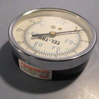 Tel Tru 3550BC4L1B7FE Pressure Gauge 15 PSI 3 1/2" Dial 1/4 NPT lot of 8