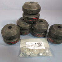Lot of (5) Buhler Hollow Spring Rubbers Bushings for MQRF Purifier UXN48103053