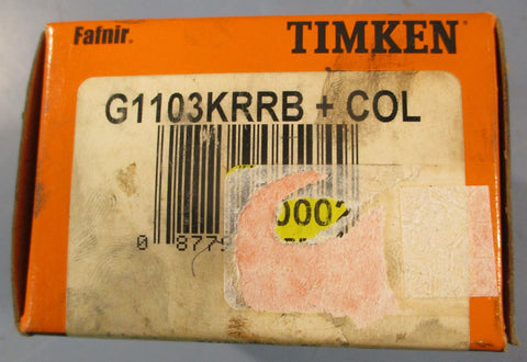 Timken G1103KRRB + COL Insert Ball Bearing 1-3/16" ID 2.4409 OD 1.9063 W