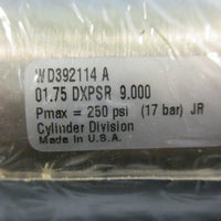 Schrader Bellows 0.175 DXPSR 9.000 Pneumatic Cylinder Double Acting 250PSI Max