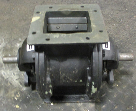 Buhler MPS-22/13 Rotary Airlock Valve 5-1/16" x 4-5/16" Opening 1-1/8" Shaft Dia