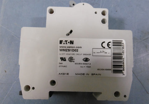 EATON WMZS1D02 Circuit Breaker 277 VAC