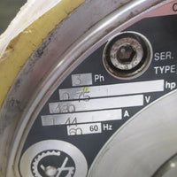 Van Der Graaf TM150B25475 Conveyor Drum Roller Motor 63/8" OD 0.75 HP, 111 FPM