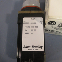 Allen Bradley Small Round Illuminated Selector Switch Ser. D 800MR16HA2BRA