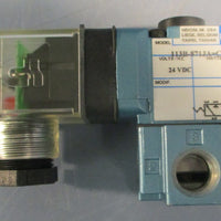 Mac Valves 113B-871JA=CLSF Solenoid Valve 24 Volts DC 17.1 Watts
