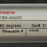 Norgren 200CA-1BA-AA400 Rotary Actuator 1-1/8" Bore 180 Deg Travel