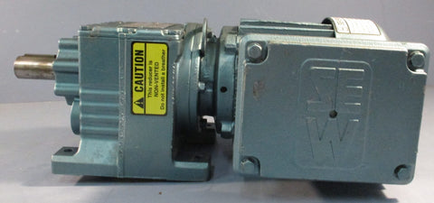Sew Eurodrive R27DT71D4-KS Gearmotor DFT71D4-KS 1700RPM .5HP 39.25:1 1" Shaft Di