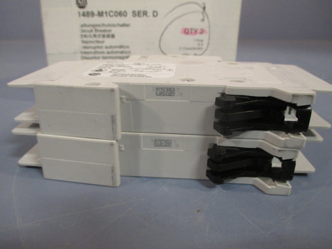Box of (2) Allen Bradley Ser D Circuit Breaker 1489-M1C060