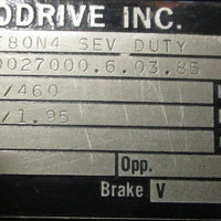 Sew Eurodrive SA60DT80N4 Gearmotor DFT80N4 1700RPM 1HP 85.4:1 1-7/16" Bore