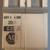 Allen Bradley 1492CB1 Ser B Circuit Breaker Single Pole (Mixed Amp Lot of 8)