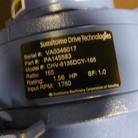 New Sumitomo Drive Cyclo 6000 PA145583 1:165 1.56HP 1750RPM CHV-6135DCY-165