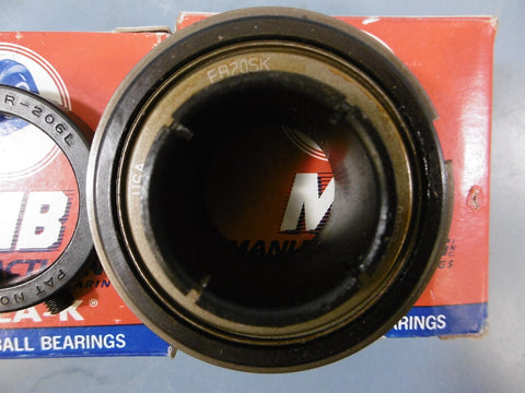 NIB Lot of 2 MB NYLAK ER20SK 11/4" Bearing & XER206L Collar