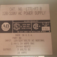 Allen Bradley 1771P7 120/220VAC Power Supply Used