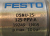 Festo DSNU-25-125-PPV-A Pneumatic Cylinder 25mm Bore 125mm Stroke 19249