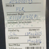 Waters Acquity UPLC 186015029 FLR Detector 5060Hz 100240VAC 280VA