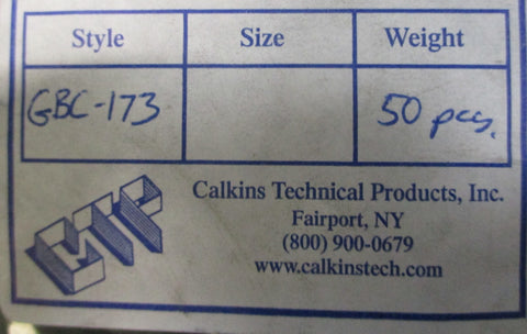 (Lot of 50) Calkins Technical Products Inc. GBC173 Seal Ring 7/8" ID 11/8"OD