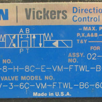 Eaton DG5V-8-H-8C-E-VM-FTWL-B-10 Directional Control Valve 500psi Max