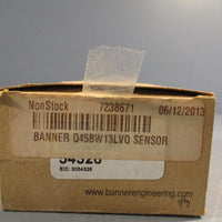 BANNER Q45BW13LVQ, 54326 Retroreflective Photoelectric Sensor 0.08 to 9 m Range