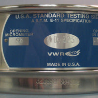 VWR 57334486 #325 U.S. Standard Testing Sieve 8" Diameter Stainless